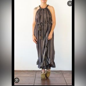 APIECE APART Caspia Braided Belt Dress